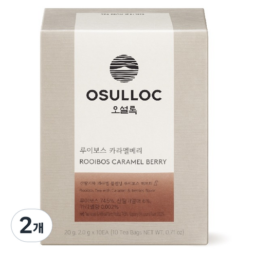 오설록 루이보스 카라멜베리, 2g, 10개입, 2개