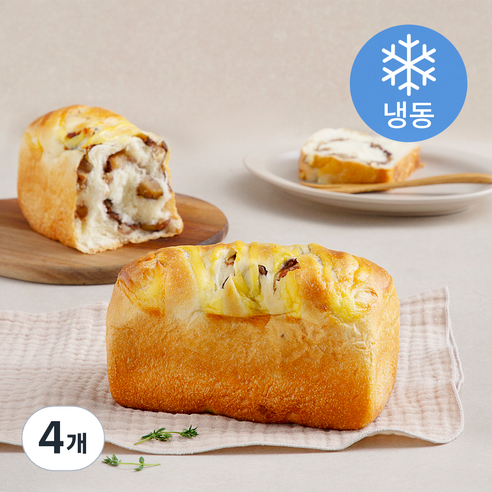 브리오슈 밤식빵 (냉동), 250g, 1개입, 4개