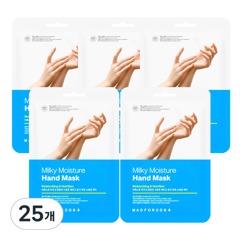매드포코스 밀키 모이스쳐 핸드 마스크팩, 16ml, 25개