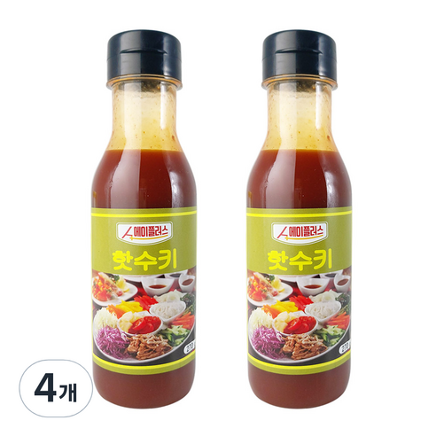 에이플러스 핫수키 소스, 270g, 4개
