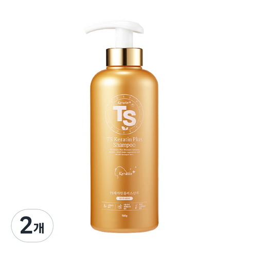 TS 케라틴 플러스 탈모 샴푸, 500g, 2개