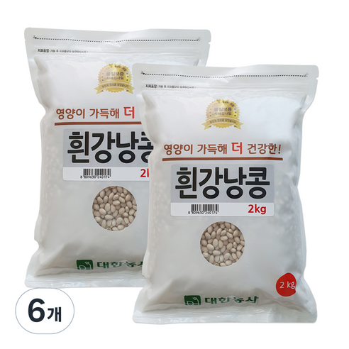 대한농산 흰강낭콩, 4kg, 3개