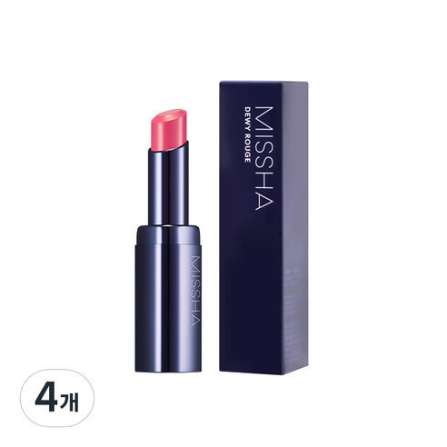 미샤 듀이 루즈 립스틱 3.3g, 잉카로즈, 4개
