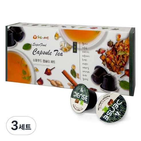 돌체구스토 호환 슈퍼투드 티캡슐 허브티 10종 세트, 3세트