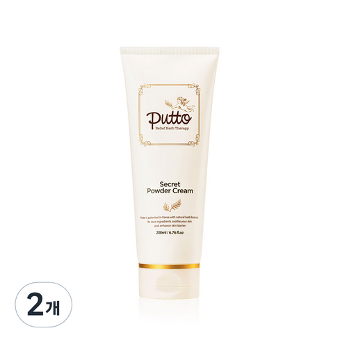 퓨토 시크릿 파우더 크림, 2개, 200ml