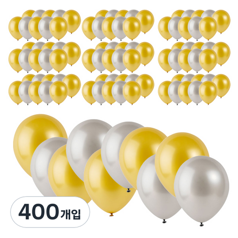 파티팡 라운드 풍선, 쥬얼리(랜덤 발송), 400개