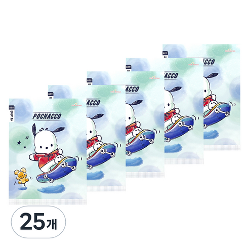 산리오 초등노트 좁은칸 일기장, 포차코, 25개