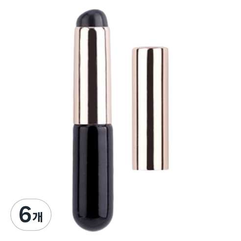 뷰티고메 밧트 실리콘 립 브러쉬, 6개, 블랙