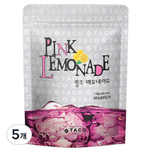 타코 핑크레모네이드, 1kg, 5개