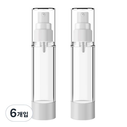 DM 뷰티 휴대용 스프레이 공병 플랫 진공 100ml, 혼합 색상, 6개입