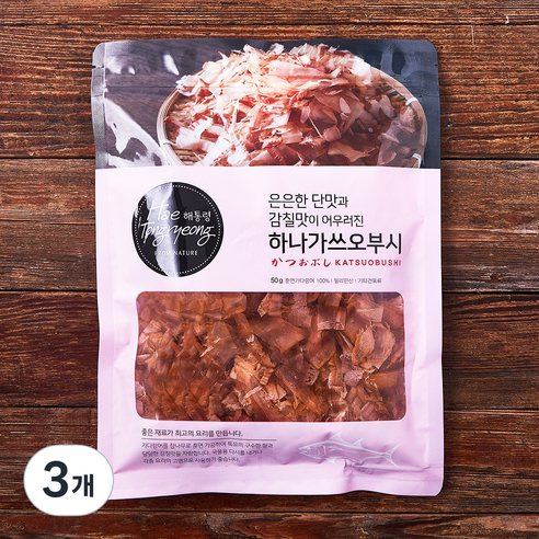 해통령 하나가쓰오부시, 50g, 3개