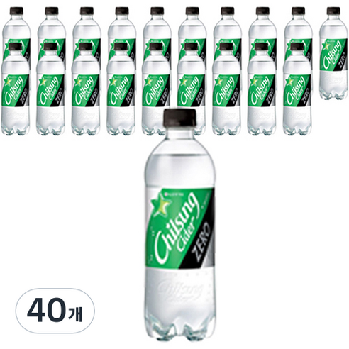 칠성사이다 제로, 500ml, 40개