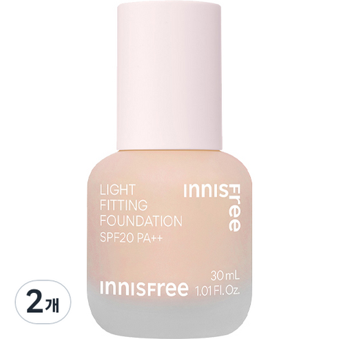 이니스프리 라이트 피팅 파운데이션 30ml, 2개, 21N 바닐라