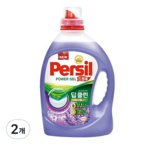 퍼실 딥클린 라벤더 액상세제 드럼용 본품, 3L, 2개
