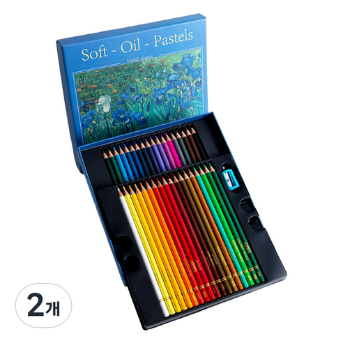 알로데 전문가용 소프트 유성 색연필 TYPE 02 클래식, 36색, 2개