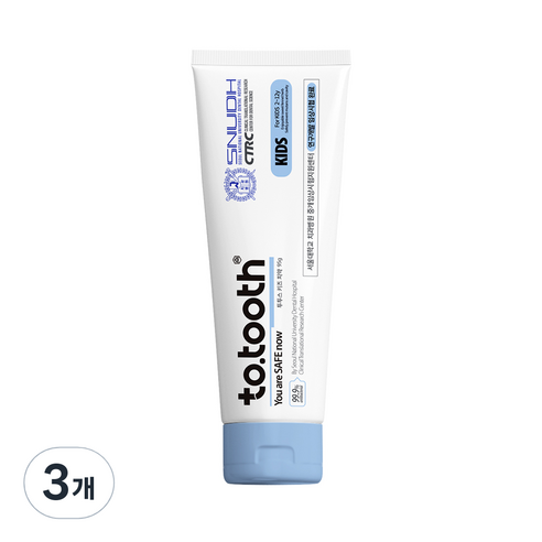 메디덴코 투투스 키즈 어린이 치약, 95g, 3개