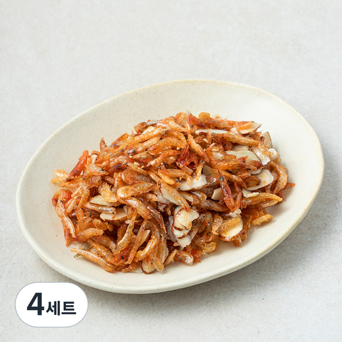 우리아이튼튼 아몬드 보리새우 볶음 만들기 세트 140g, 4세트