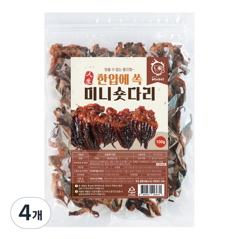 해야미 미니 숏다리, 100g, 4개