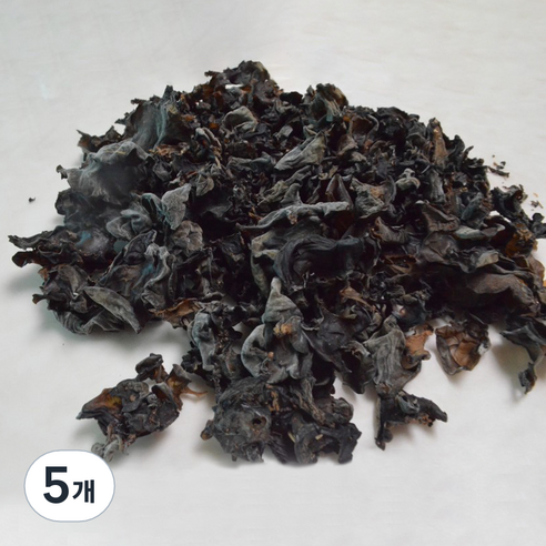 뭉글 말린 흑목이버섯, 100g, 5개