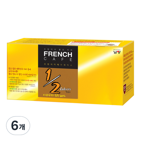 프렌치카페 카페믹스 1/2칼로리, 8.85g, 20개입, 6개