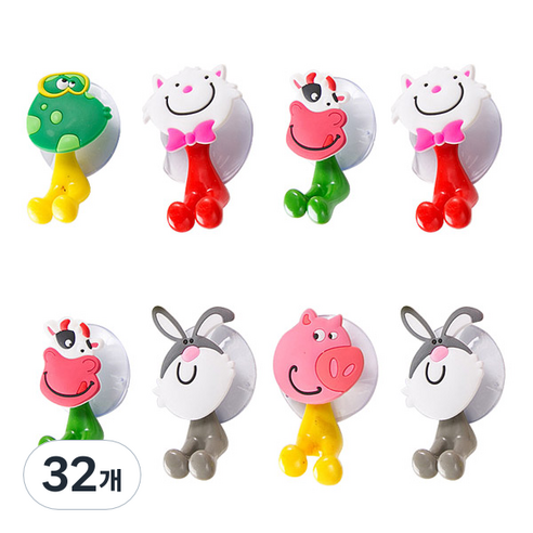 ABM 칫솔걸이, 색상랜덤, 32개