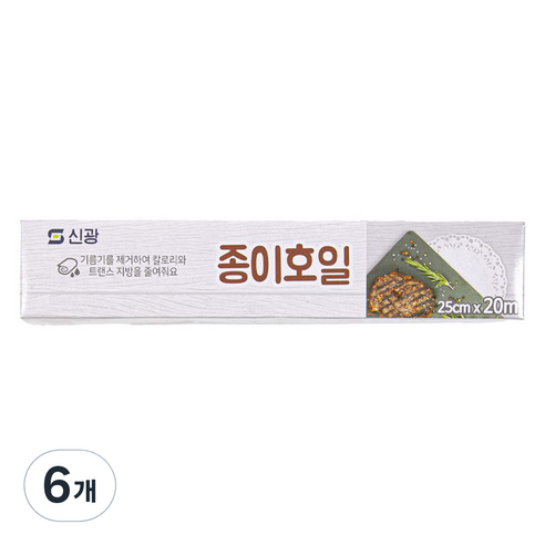 UH홈데코 종이호일 롤형, 6개, 20m