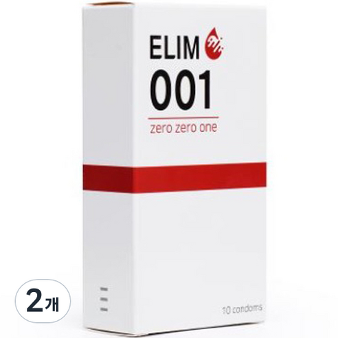 ELIM 슬림형 콘돔 ELIM001, 10개입, 2개