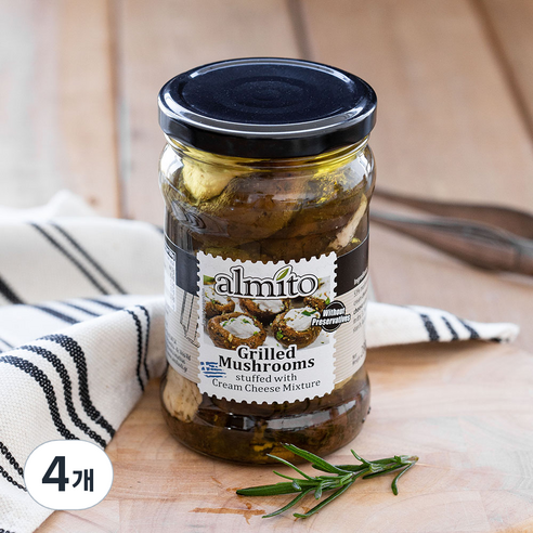 알미토 그릴드 머쉬룸 위드 크림치즈, 280g, 4개