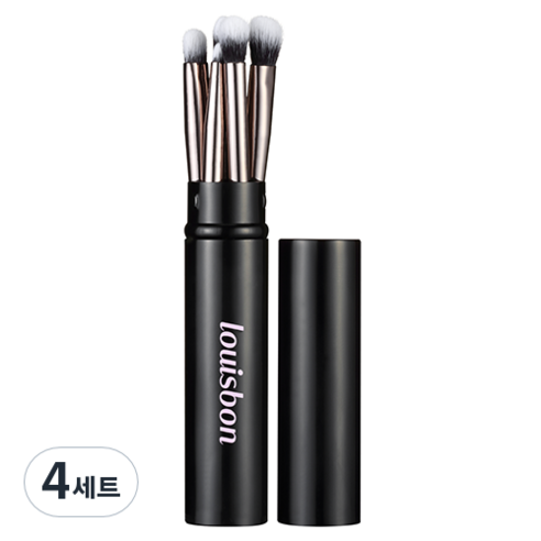 루이본 초부드러운 깃털 감촉 메이크업 브러쉬 5종 세트, 혼합색상, 4세트