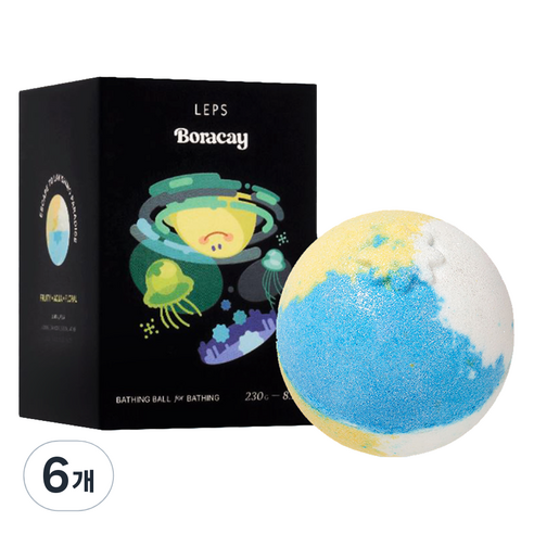 랩스밤 거품목욕 배쓰밤 보라카이, 230g, 6개