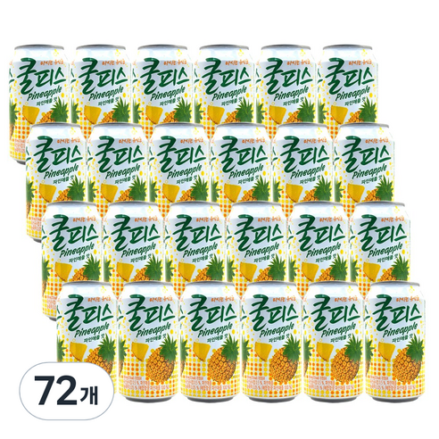 동원 쿨피스 파인애플, 350ml, 72개