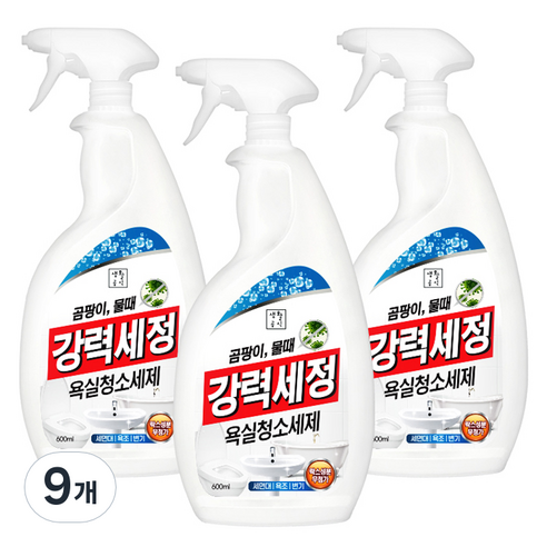 생활공식 강력세정 욕실청소세제, 9개, 600ml