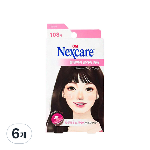 3M 넥스케어 블레미쉬 클리어 커버, 108개입, 6개