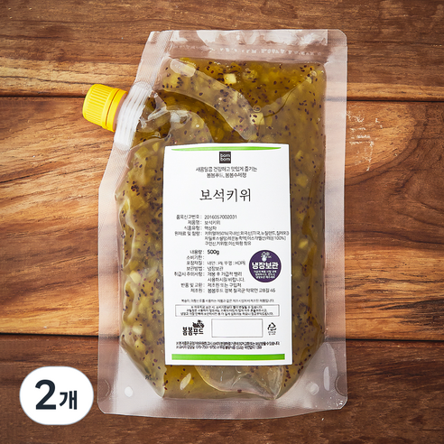 봄봄푸드 보석키위, 500g, 2개