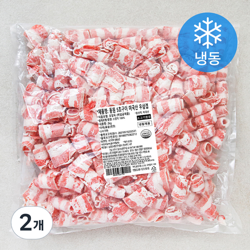동원 5초 구이 미국산 우삼겹 (냉동), 2개, 2kg