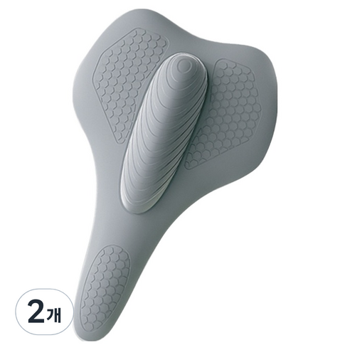 테이아 케겔 내전근 골반저근 운동 실리콘 마사지 트레이너, 2개, 회색