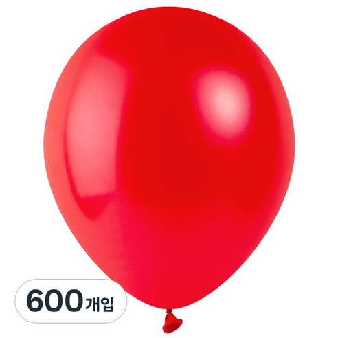 파티팡 풍선 라운드 30cm, 펄 레드, 600개입