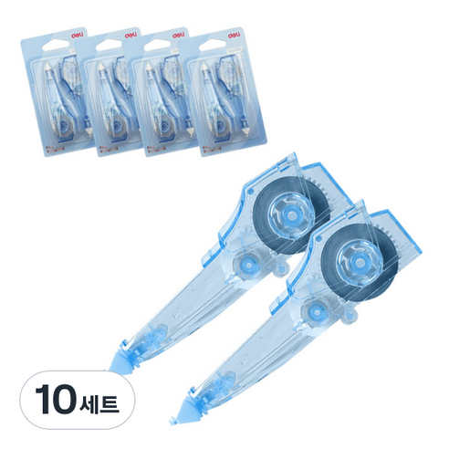 델리 마카롱 수정 테이프 리필 71470 2개, 블루, 10세트
