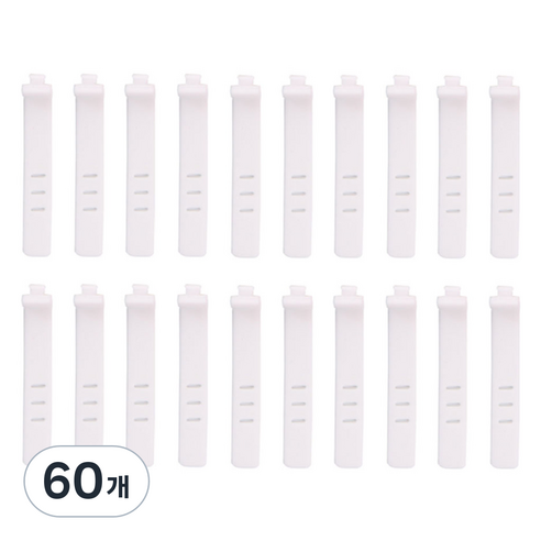 아그노 실리콘 선정리 케이블 타이, 화이트, 60개