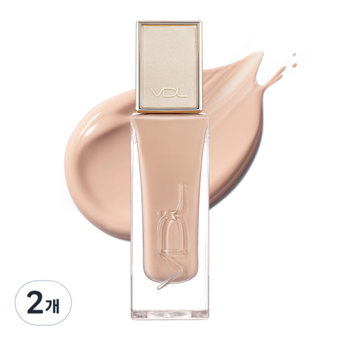 브이디엘 퍼펙팅 글로우 새틴 파운데이션 30ml, A03, 2개