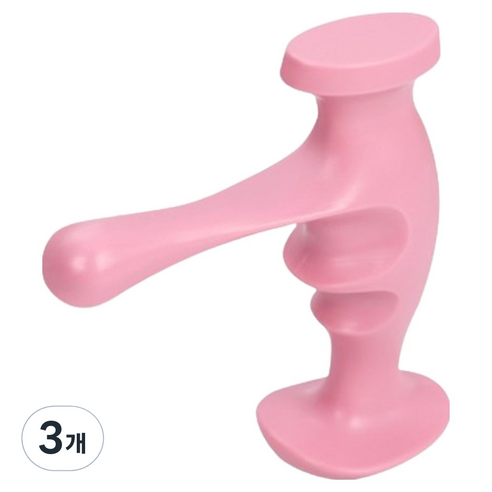 탑피아 가벼운 지압 마사지용품, 3개, 마사지건 핑크