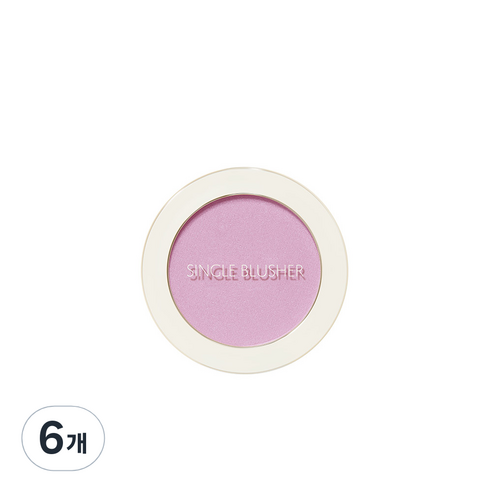 샘물 싱글 블러셔 5g, PP01 오키드 루머, 6개