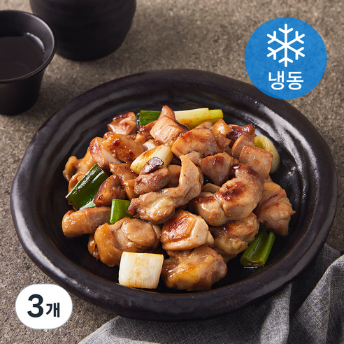 마늘간장 닭다리 파닭볶음 (냉동), 3개, 400g