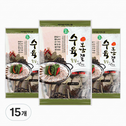 수육 보쌈재료, 15개, 60g