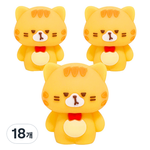 iiGEN 고양이 연필깎이, 노랑, 18개