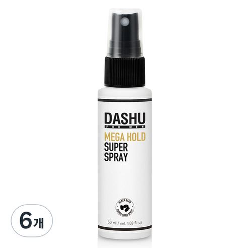 다슈 포 맨 메가 홀드 슈퍼 스프레이, 50ml, 6개