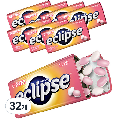 이클립스 피치향 캔디, 34g, 32개