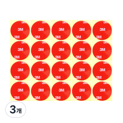 쓰리엠 아크릴 폼 양면테이프 20p, 3개