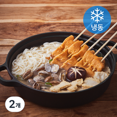 조선전골 바지락 칼국수 어묵탕 (냉동), 2개, 1.01kg
