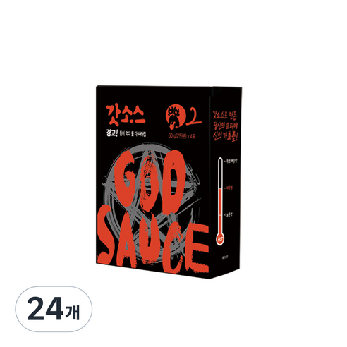 갓소스 만능양념소스 2단계 맛있게 매운맛, 60g, 24개